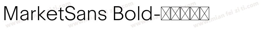 MarketSans Bold字体转换